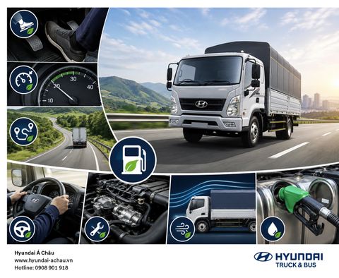 KINH NGHIỆM LÁI XE TẢI HYUNDAI TIẾT KIỆM NHIÊN LIỆU, TỐI ƯU CHI PHÍ VẬN HÀNH