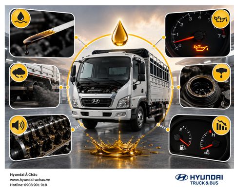 DẤU HIỆU NHẬN BIẾT XE TẢI HYUNDAI CẦN THAY NHỚT