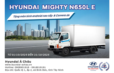 Hyundai Mighty N650L 3.5 tấn thùng dài – Ưu đãi HOT duy nhất tháng 10
