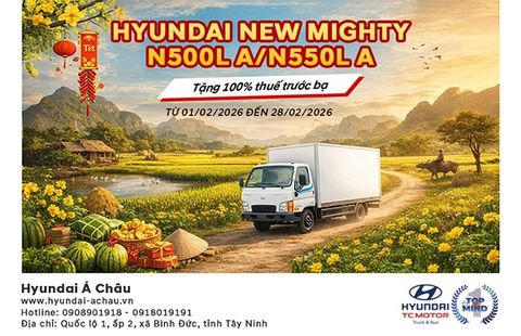 KHUYẾN MÃI THÁNG 02/2026 – HYUNDAI NEW MIGHTY N500L A / N550L A