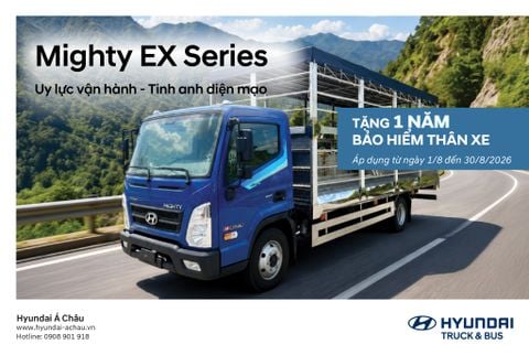 HYUNDAI MIGHTY EX SERIES – UY LỰC VẬN HÀNH, TINH ANH DIỆN MẠO, ƯU ĐÃI TẶNG 1 NĂM BẢO HIỂM THÂN XE