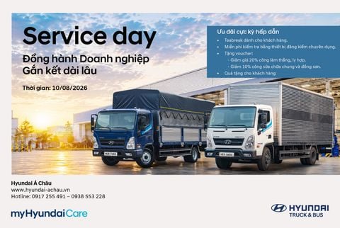 SERVICE DAY HYUNDAI Á CHÂU – ĐỒNG HÀNH DOANH NGHIỆP, GẮN KẾT DÀI LÂU