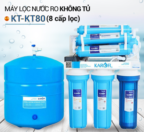 Máy lọc nước Karofi KT KT80 lọc sạch vi khuẩn kim loại