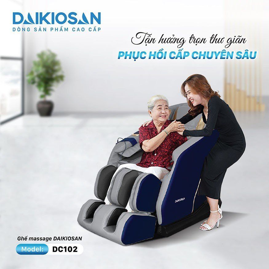 Ghế massage Daikiosan DC102 hiệu quả massage toàn thân