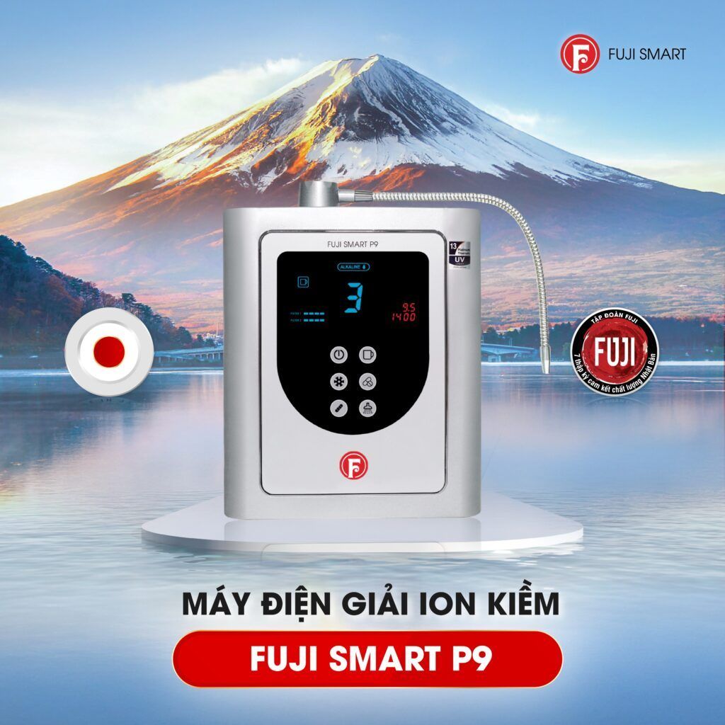 Máy lọc nước iON kiềm Fuji Smart P9 công nghệ Nhật Bản