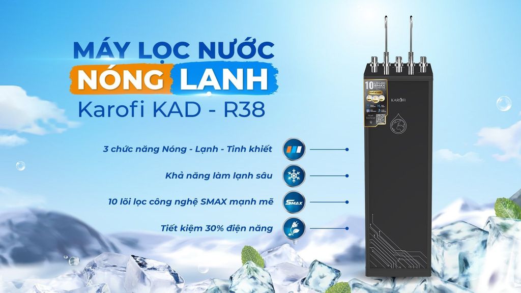 Máy lọc nước nóng lạnh Karofi KAD R38 có tốt không?