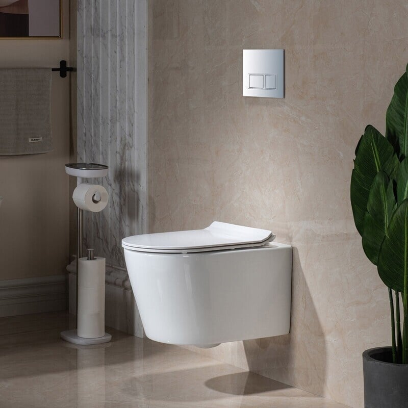Kích thước bồn cầu treo tường chuẩn TOTO và lưu ý kỹ thuật