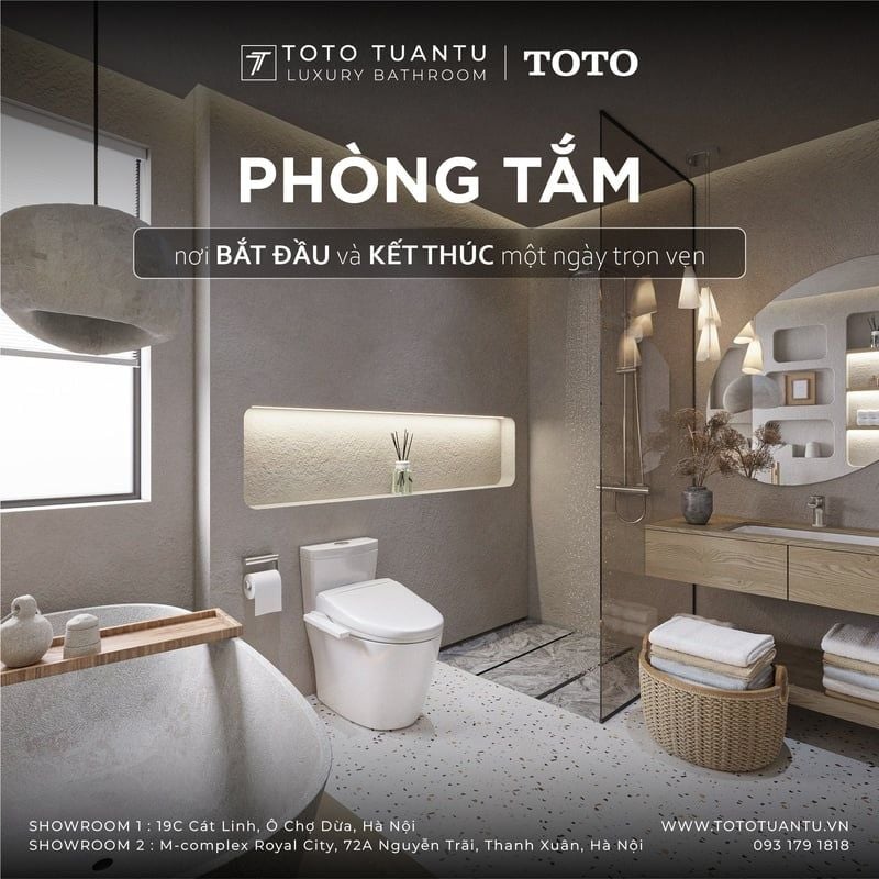 TOTO Tuấn Tú cung cấp thiết bị vệ sinh chính hãng và tư vấn lắp đặt chuẩn kỹ thuật
