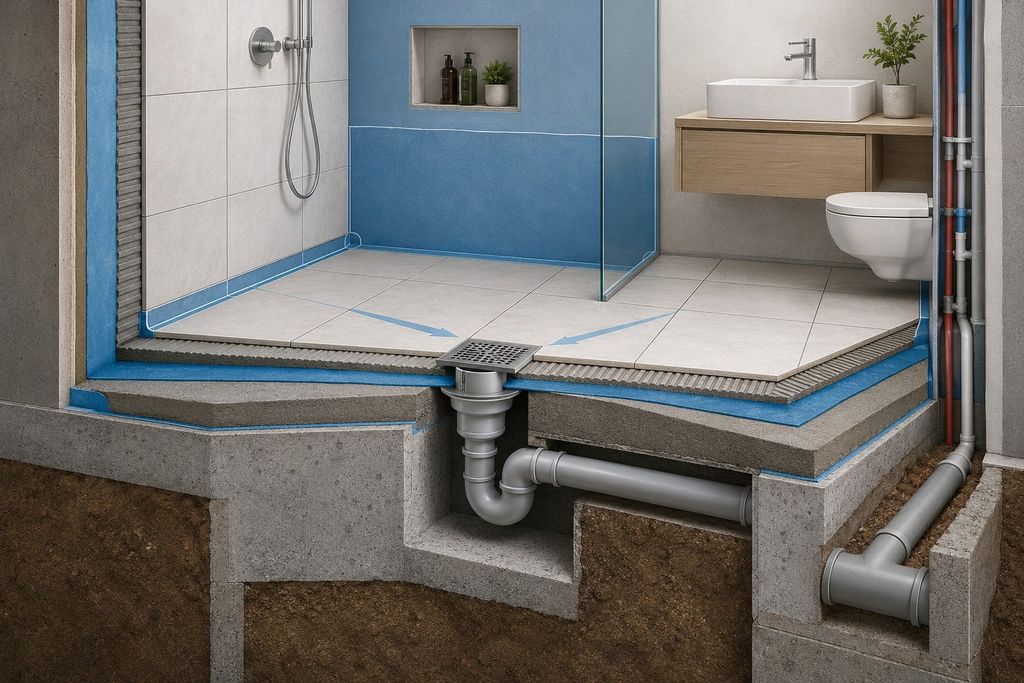 Cấu tạo nhà vệ sinh chống thấm và thoát nước