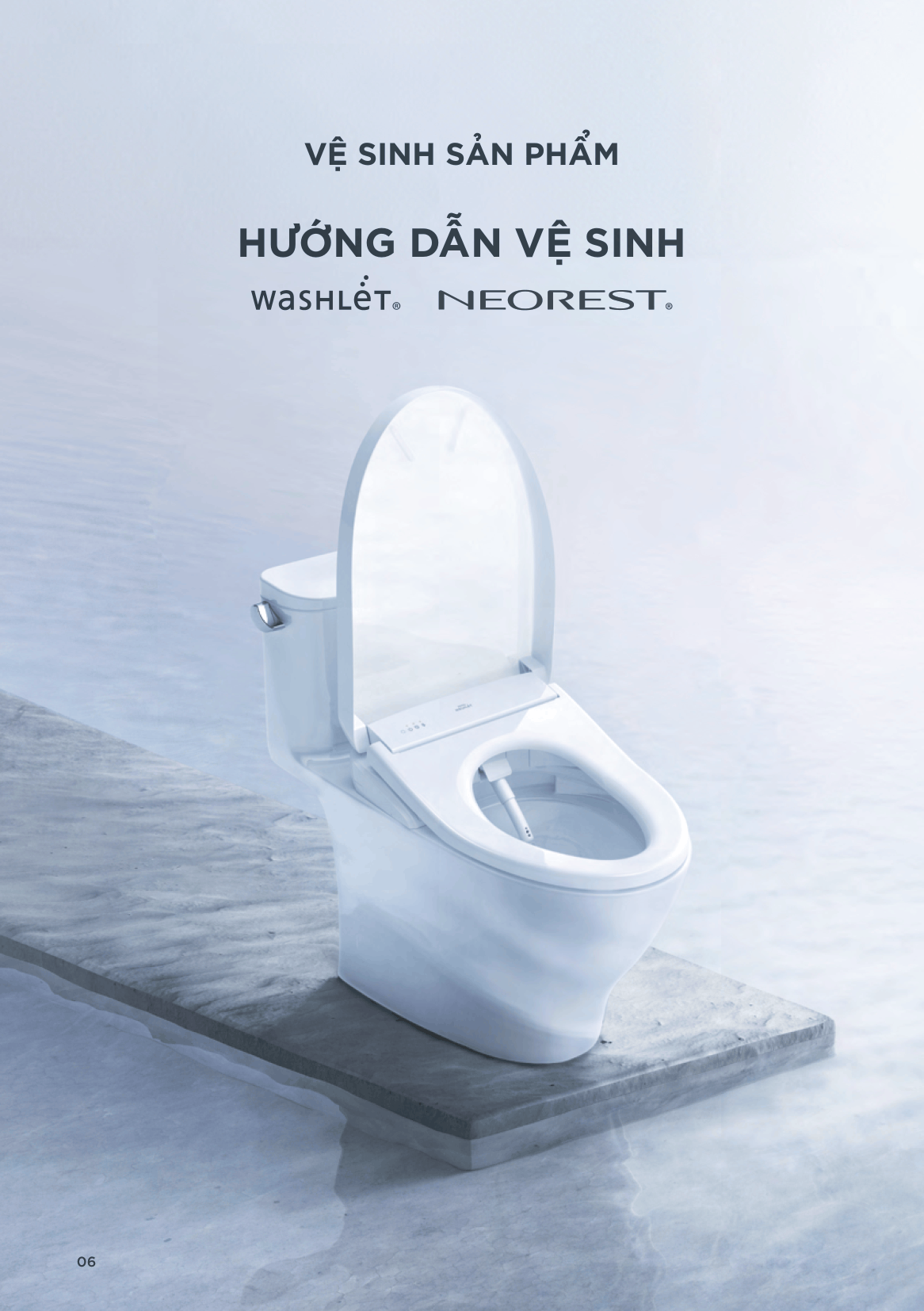Hướng dẫn vệ sinh Washlet Neorest TOTO