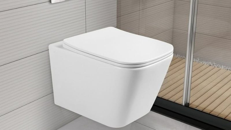 Bồn cầu treo tường tối ưu diện tích phòng tắm nhỏ dưới 3m²