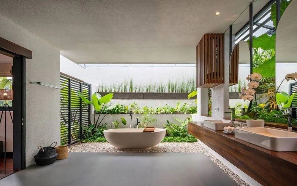 Phòng tắm không gian mở