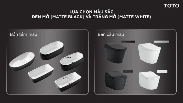 NEOREST TOTO màu đen mờ và trắng mờ mới năm 2026