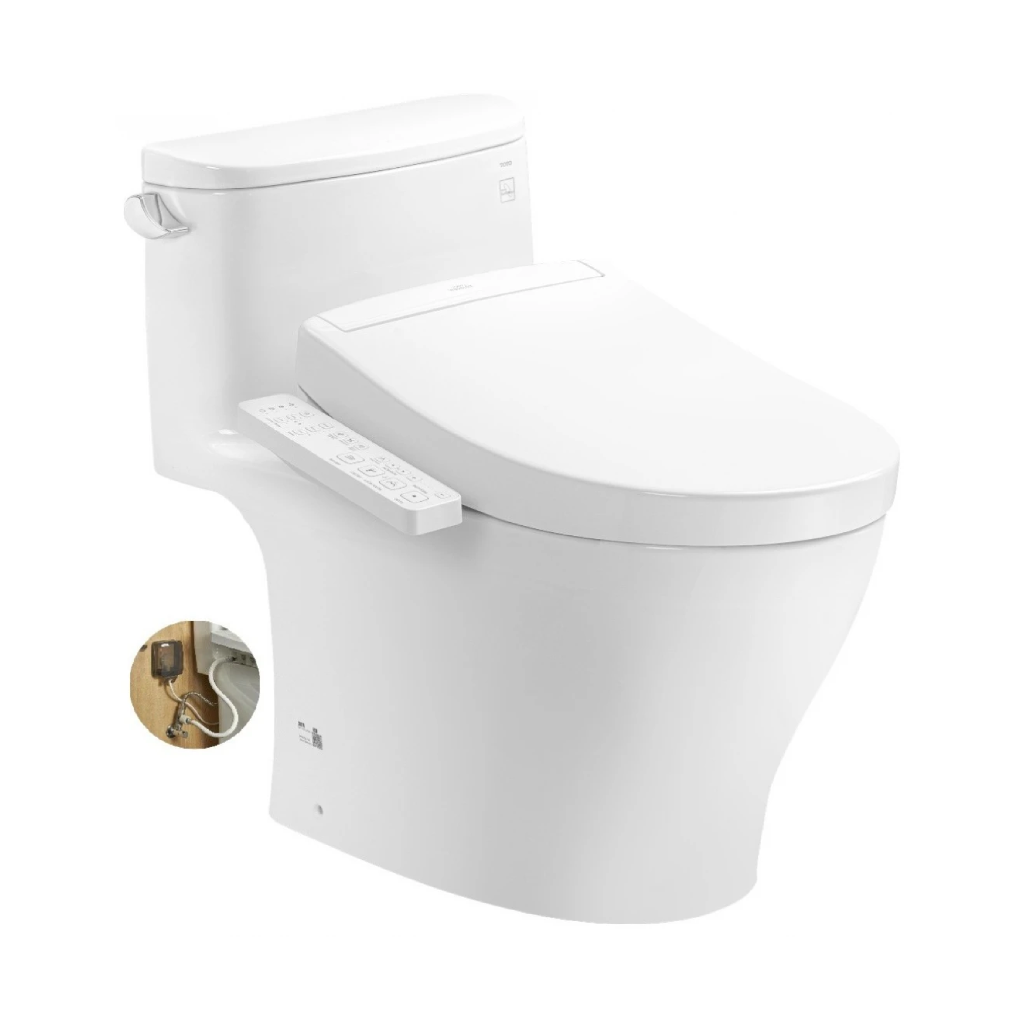 Bồn cầu TOTO MS887RW24#XW nắp rửa điện tử WASHLET