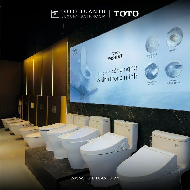 TOTO Tuấn Tú là đơn vị uy tín cung cấp bồn cầu 1 khối và 2 khối chính hãng TOTO tại Việt Nam