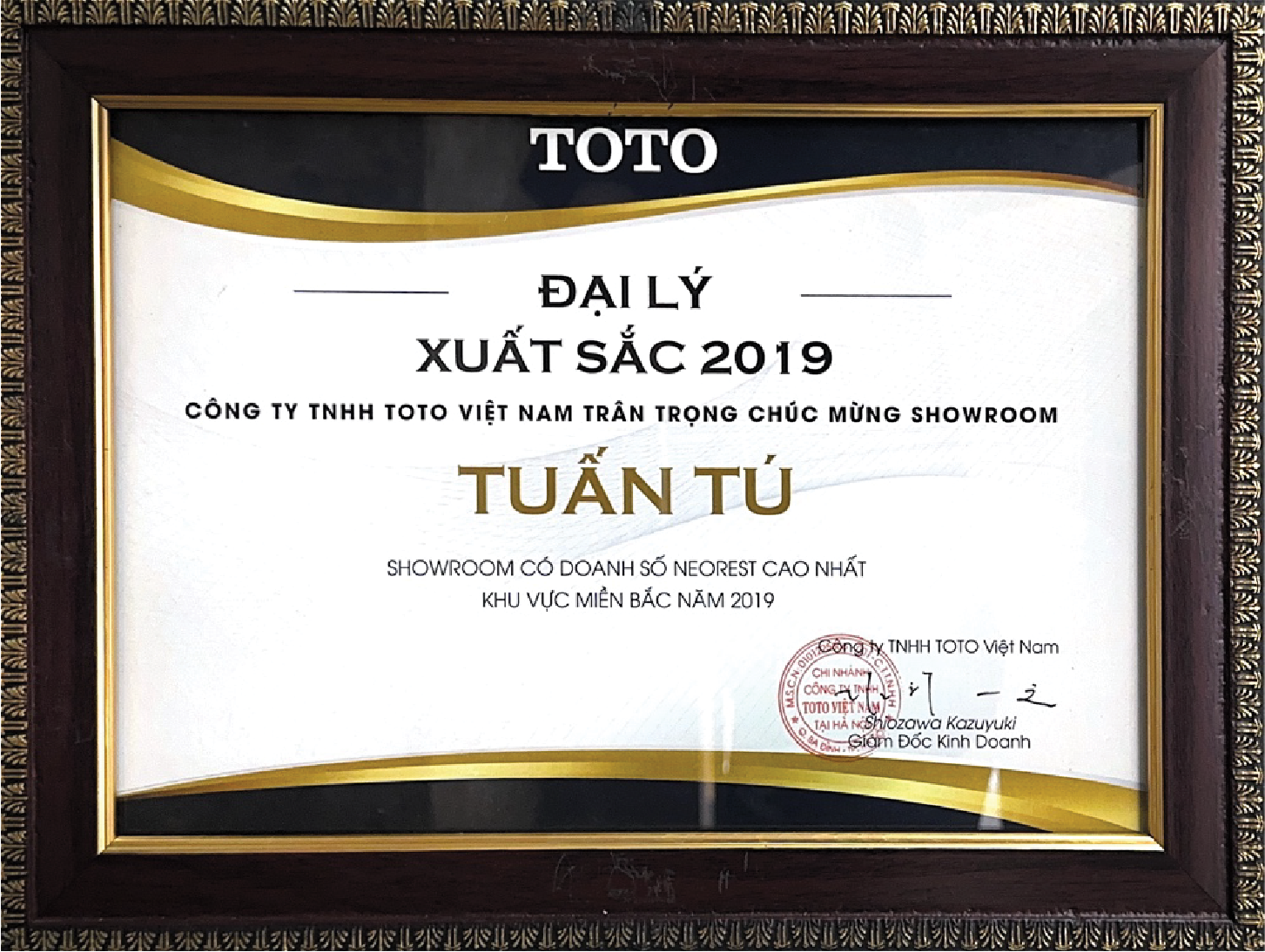 Đại lý có doanh số NEOREST cao nhất khu vực các tỉnh phía Bắc năm 2019