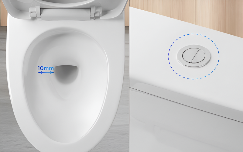 Bộ xả nhấn 2 chế độ TOTO giúp tối ưu lượng nước sử dụng, vận hành êm ái và tăng hiệu quả làm sạch