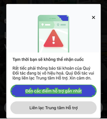 Các trường hợp bị khóa tài khoản TTBH.AI