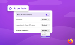 Firefox cho phép người dùng tắt toàn bộ tính năng AI