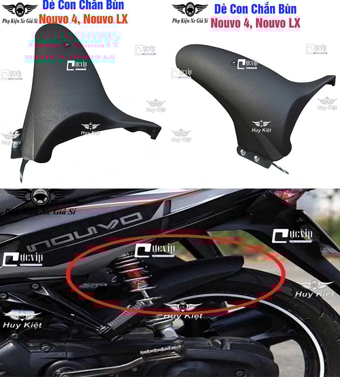 Dè Con Chắn Bùn Sau Cho Nouvo 4 LX, Nouvo 5 MS6840