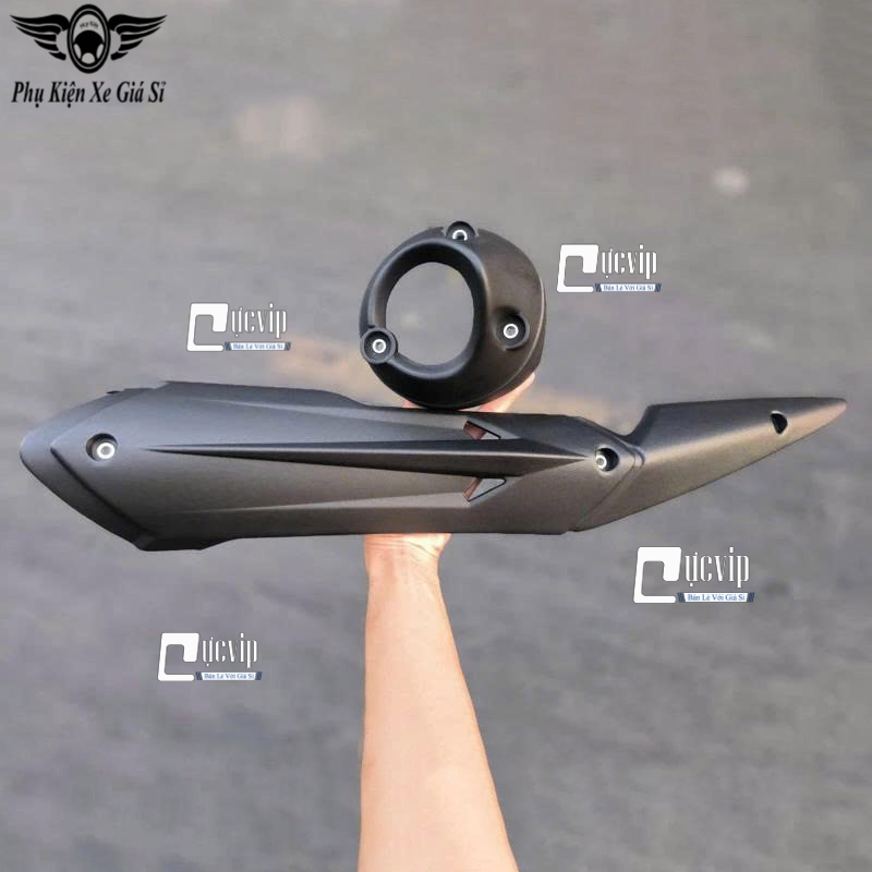 [Kiểu Thái] Ốp Che Pô + Đích Pô LC V6 Gắn Exciter 135 (5 Số) ( Đời 2015 - 2020) [Gắn Theo Xe, Không Cần Chế] MS6828