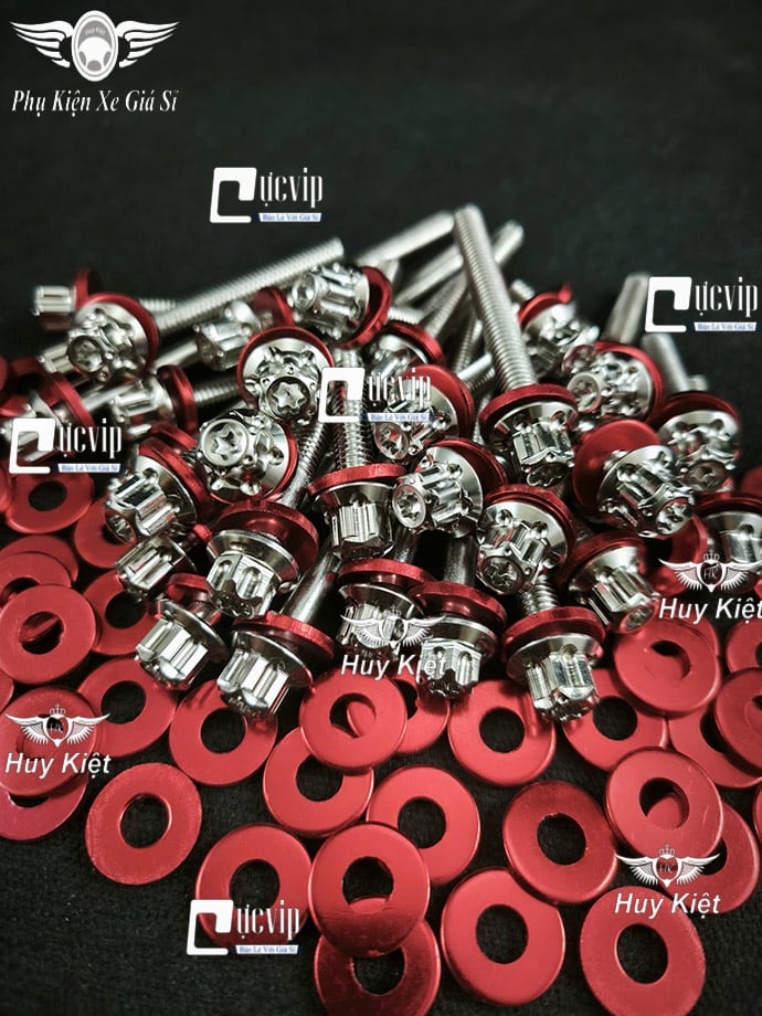 [Tặng FULL Lông Đền] [INOX 304] Full Bộ Ốc Lốc Máy Salaya D3 SH PCX Ex Win Raider Wa Dr Si Fu AB Vario Sonic Scoopy Vision Lead R15 MSX Jupiter Nouvo