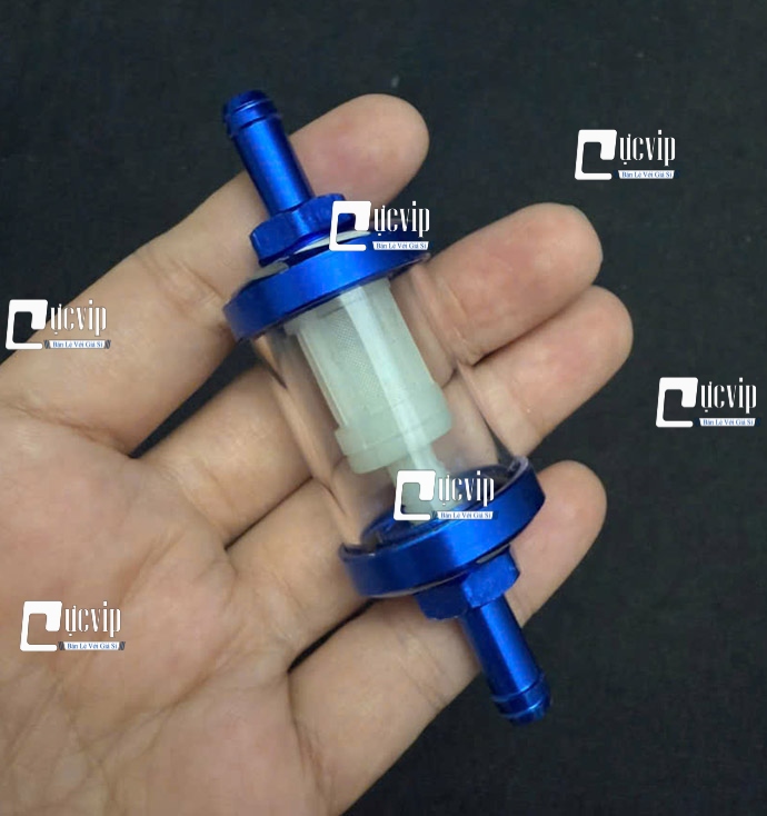 [Size Lớn] Lọc Xăng Thủy Tinh Trong Suốt Gắn Future Wave Dream Sirius Jupiter Cub MS6760