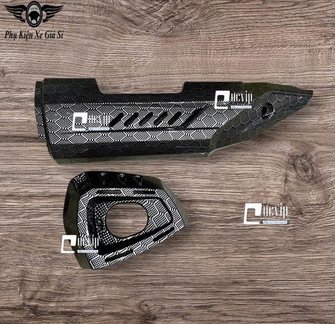 [Kiểu Thái] Ốp Che Pô + Đích Pô Winner X V2 V3 V4 V5 (Carbon) [Lắp Không Cần Chế] MS6831