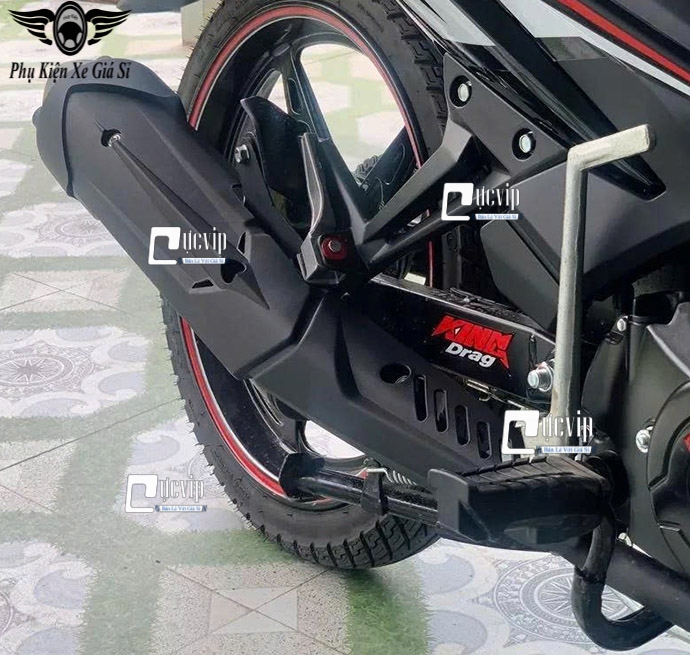 [Kiểu Thái] Ốp Che Pô (LC V6) + Đích Pô Exciter 150 (Đời 2015 - 2020) [Lắp Không Cần Chế] MS6829