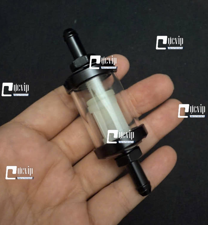 [Size Lớn] Lọc Xăng Thủy Tinh Trong Suốt Gắn Future Wave Dream Sirius Jupiter Cub MS6760