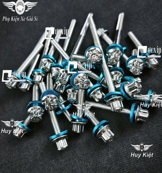 [Tặng FULL Lông Đền] [INOX 304] Full Bộ Ốc Lốc Máy Salaya D3 SH PCX Ex Win Raider Wa Dr Si Fu AB Vario Sonic Scoopy Vision Lead R15 MSX Jupiter Nouvo