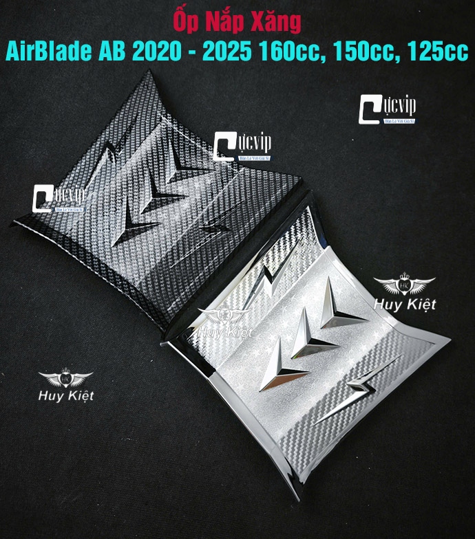 Ốp Nắp Xăng AirBlade AB 2020 - 2025 160cc, 150cc, 125cc Xi Mạ Crom, Carbon MS6812