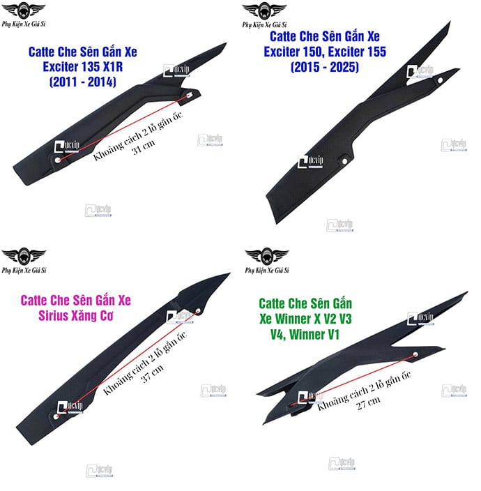 Catte Che Sên Gắn Xe Dream, Wave Nhỏ, Sirius Xăng Cơ, Winner, Exciter 135, 150, 155 MS6850