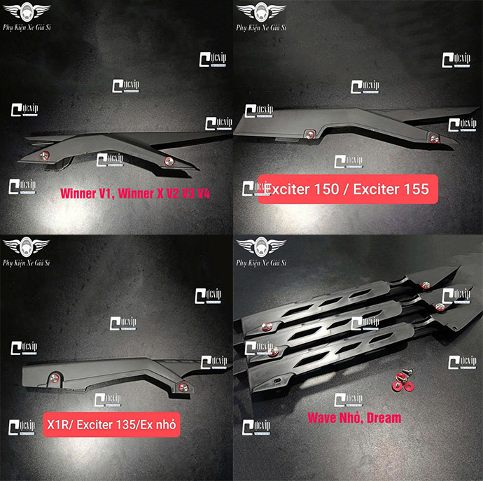 Catte Che Sên Ex 135 150 155, Wave Nhỏ, Dr, Winner V1, Winner X V2 V3 V4 (Kèm 2 Ốc Salaya Phay Thái + Lông Đền Kitaco) MS6908