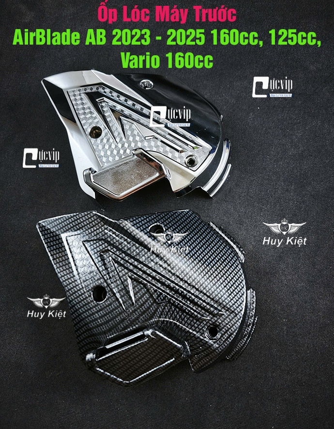 Ốp Lóc Máy Trước AirBlade AB 2023 - 2025 160cc, 125cc, Vario 160cc Xi Mạ Crom, Carbon MS6809