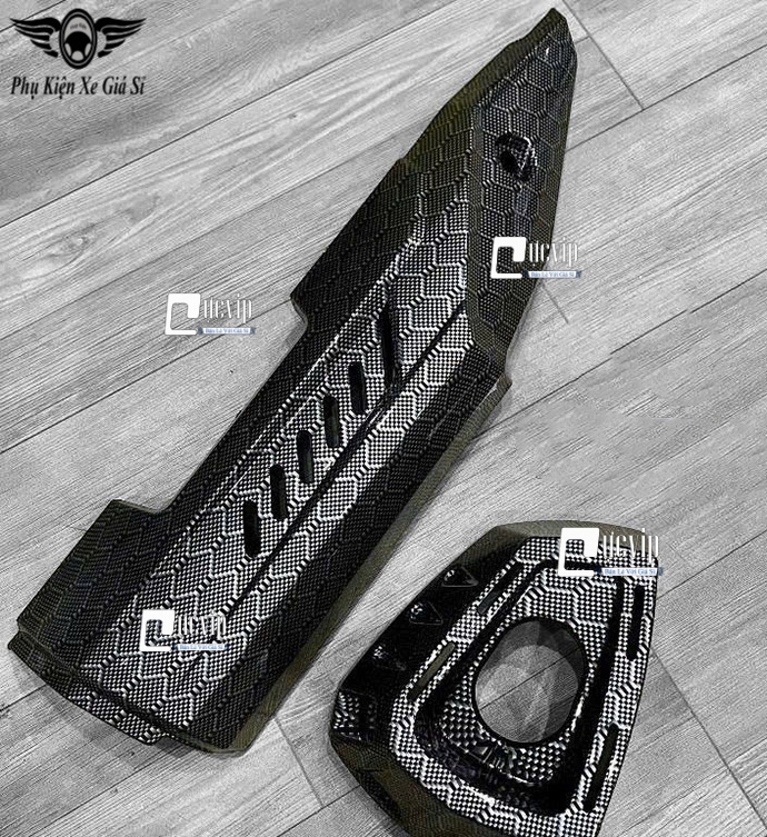 [Kiểu Thái] Ốp Che Pô + Đích Pô Winner X V2 V3 V4 V5 (Carbon) [Lắp Không Cần Chế] MS6831