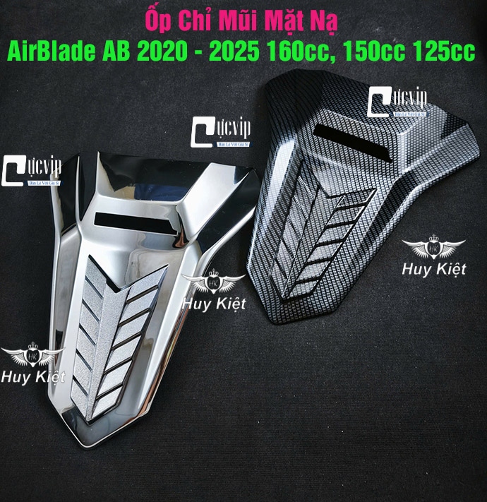 Ốp Chỉ Mũi Mặt Nạ AirBlade AB 2020 - 2025 160cc, 150cc 125cc Xi Mạ Crom, Carbon MS6801