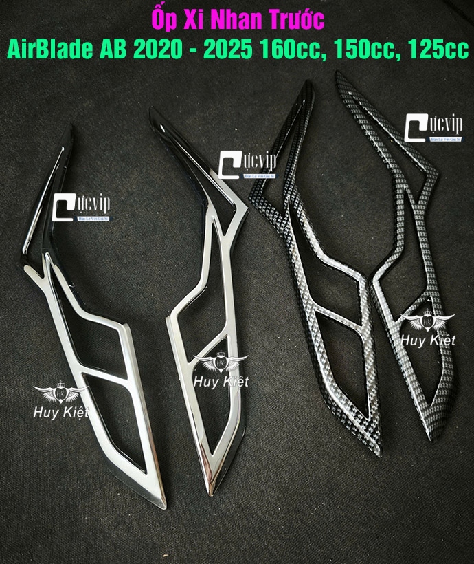 Ốp Xi Nhan Trước AirBlade AB 2020 - 2025 160cc, 150cc, 125cc Xi Mạ Crom, Carbon MS6817