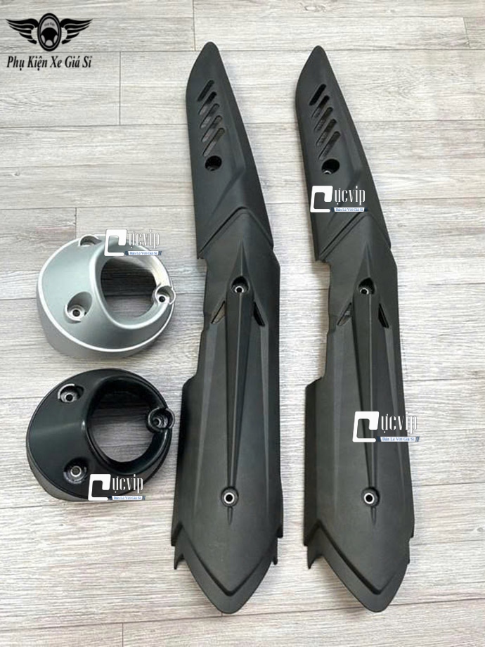 [Kiểu Thái] Ốp Che Pô (LC V6) + Đích Pô Exciter 150 (Đời 2015 - 2020) [Lắp Không Cần Chế] MS6829