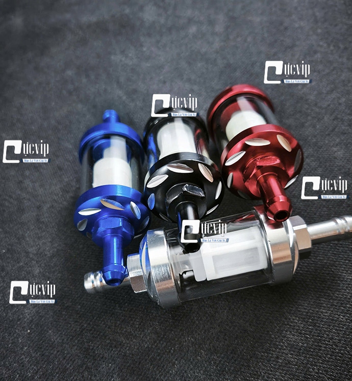 [Size Lớn] Lọc Xăng Thủy Tinh Trong Suốt Gắn Future Wave Dream Sirius Jupiter Cub MS6760