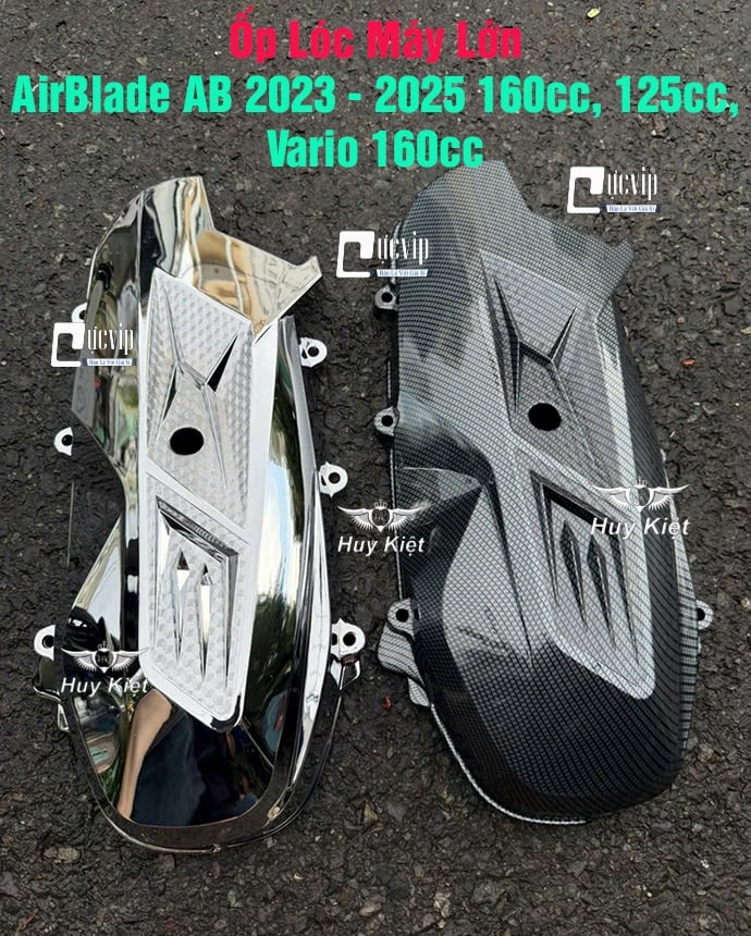 Ốp Lóc Máy Lớn AirBlade AB 2023 - 2025 160cc, 125cc, Vario 160cc Xi Mạ Crom, Carbon MS6808