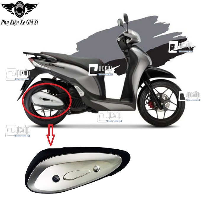 [Mẫu Theo Xe] Ốp Che Pô SH Mode 2013 - 2019, SH Mode 2020 - 2025 MS6864