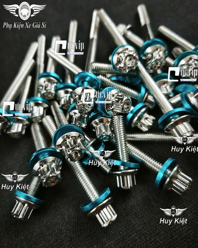 [Tặng FULL Lông Đền] [INOX 304] Full Bộ Ốc Lốc Máy Salaya D3 SH PCX Ex Win Raider Wa Dr Si Fu AB Vario Sonic Scoopy Vision Lead R15 MSX Jupiter Nouvo