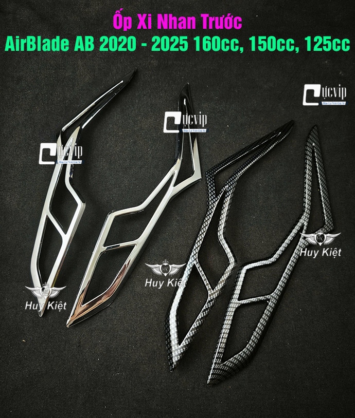 Ốp Xi Nhan Trước AirBlade AB 2020 - 2025 160cc, 150cc, 125cc Xi Mạ Crom, Carbon MS6817