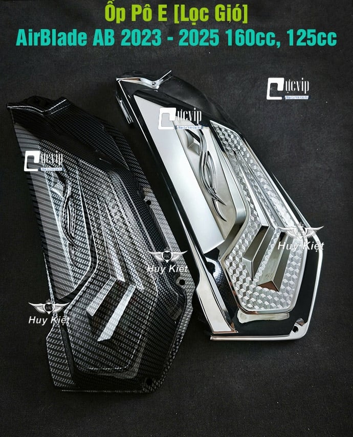 Ốp Pô E AirBlade AB 2023 - 2025 160cc, 125cc Xi Mạ Crom, Carbon MS6813