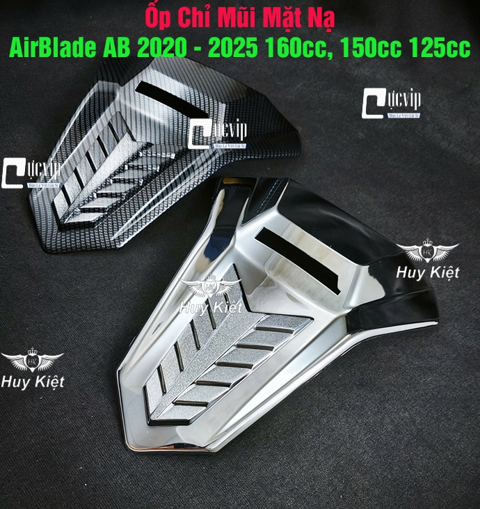Ốp Chỉ Mũi Mặt Nạ AirBlade AB 2020 - 2025 160cc, 150cc 125cc Xi Mạ Crom, Carbon MS6801