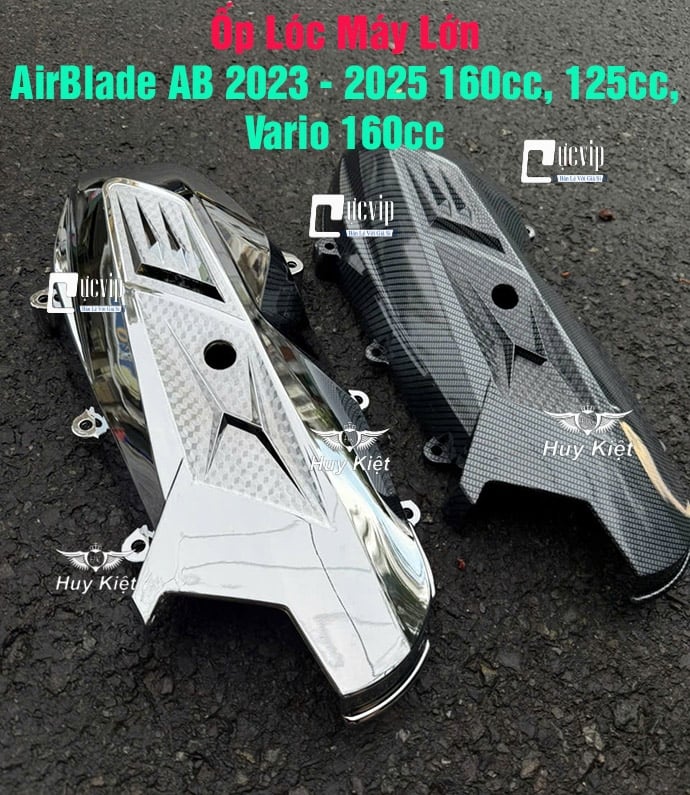 Ốp Lóc Máy Lớn AirBlade AB 2023 - 2025 160cc, 125cc, Vario 160cc Xi Mạ Crom, Carbon MS6808