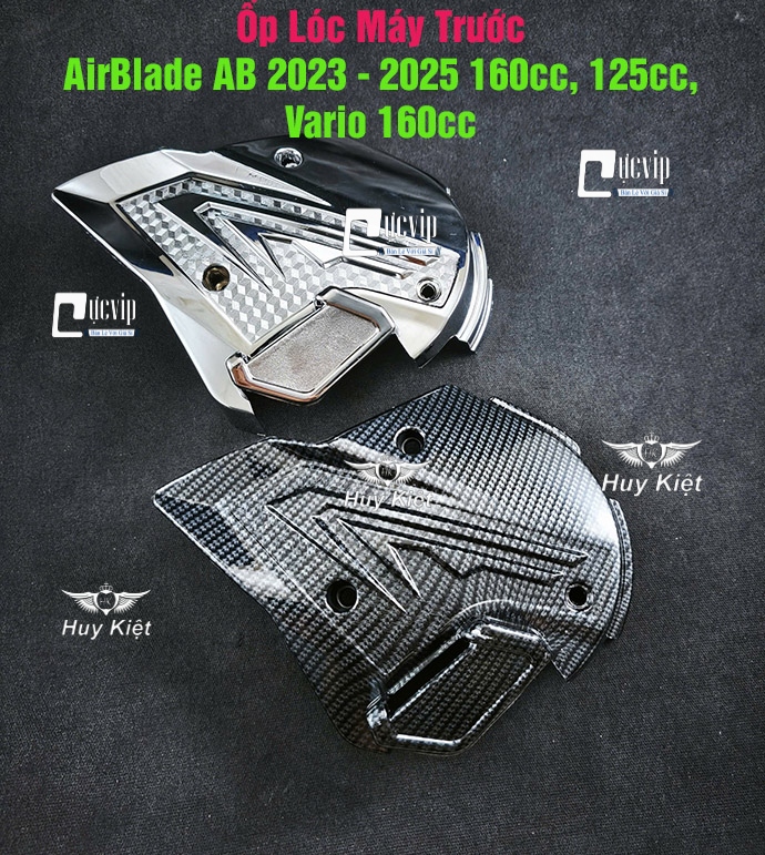 Ốp Lóc Máy Trước AirBlade AB 2023 - 2025 160cc, 125cc, Vario 160cc Xi Mạ Crom, Carbon MS6809