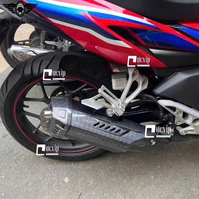 [Kiểu Thái] Ốp Che Pô + Đích Pô Winner X V2 V3 V4 V5 (Carbon) [Lắp Không Cần Chế] MS6831