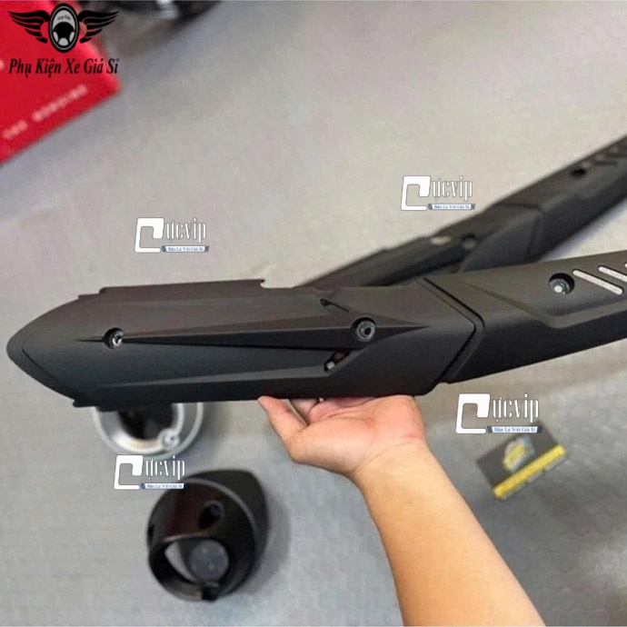 [Kiểu Thái] Ốp Che Pô (LC V6) + Đích Pô Exciter 150 (Đời 2015 - 2020) [Lắp Không Cần Chế] MS6829